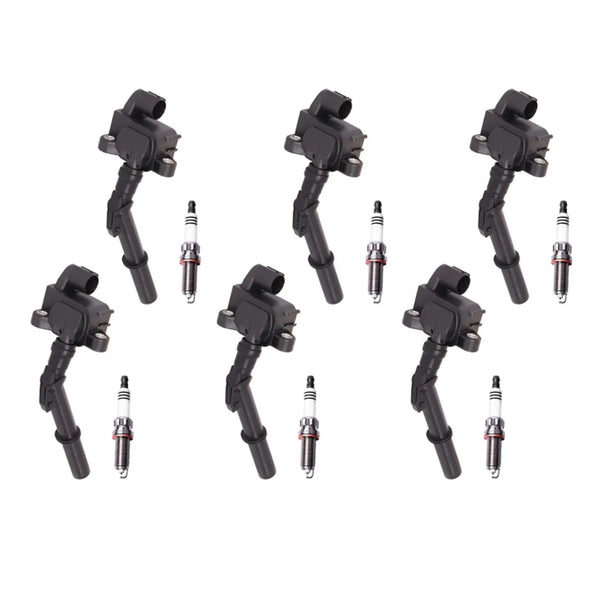 2013-2019 Mercedes-Benz SL63 AMG V8 5.5L 6x Ignition Coil +Spark Plug UF741 A2769063700 Generic