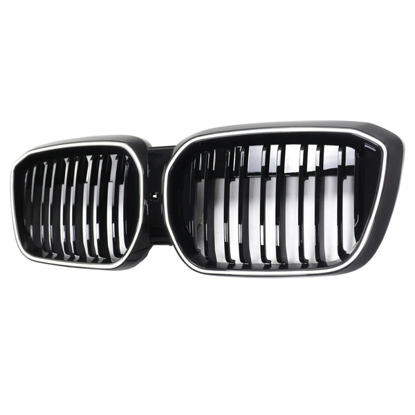 2022-2024 BMW IX3 G08 LCI Double Slat Black Front Kidney Grill Grille Generic