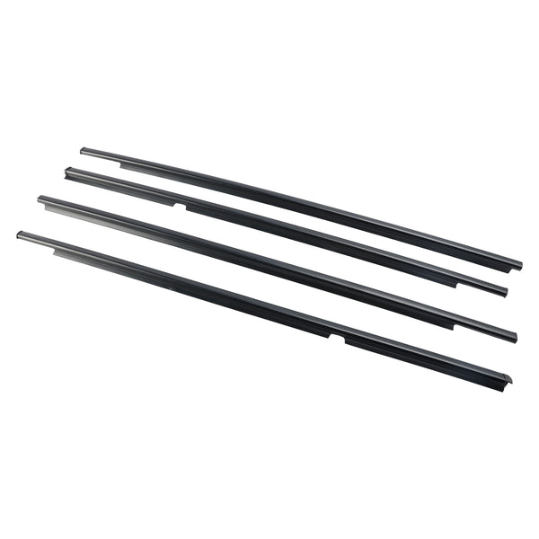 2005-2011 Toyota Yaris (NCP90, NCP91, KSP90, ZSP90) 4pcs Outer Door Glass Weatherstrip Moulding 68160-52110 68210-52110 Generic
