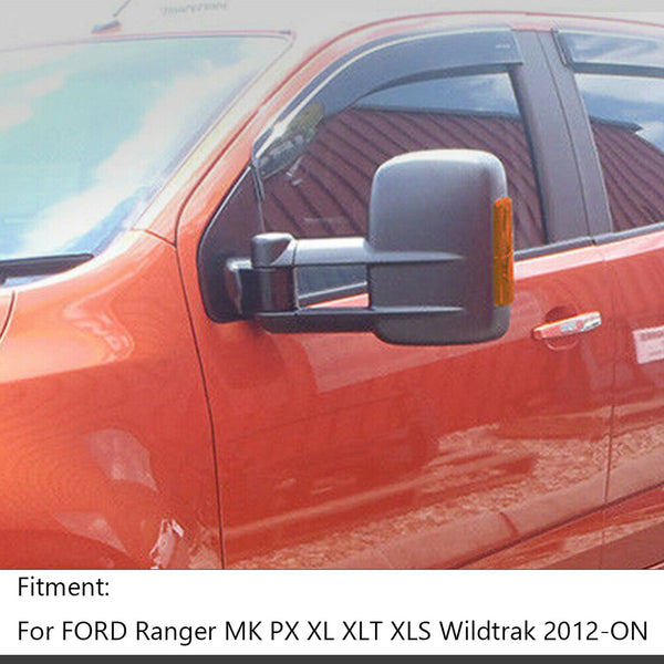 2012+ Ford Ranger MK PX XL XLT XLS Wildtrak Extendable Towing Mirrors Generic
