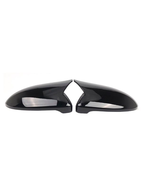 2pcs Gloss Black Door Wing Mirror Cover Caps Casing For VW Golf MK7 2015-2019