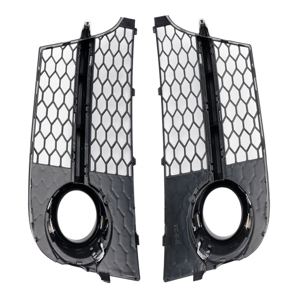 2011-2014 Audi TT MK2 S-LINE TTS Chrome Front Bumper Fog Light Grille 8J0807681KT94 8J0807682KT94 Generic