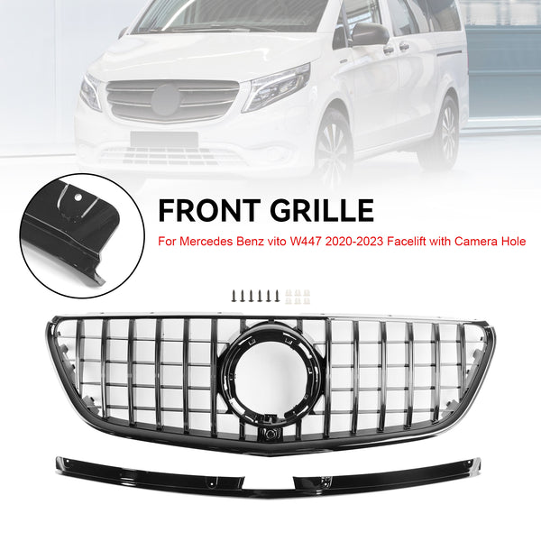 2020-2023 Mercedes Benz vito W447 Facelift Black Front Grille Grill