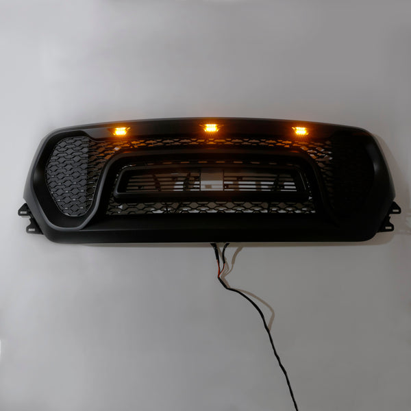 Dodge Ram 1500 2019-2024 Black Front Honeycomb Upper Hood Grille Gril