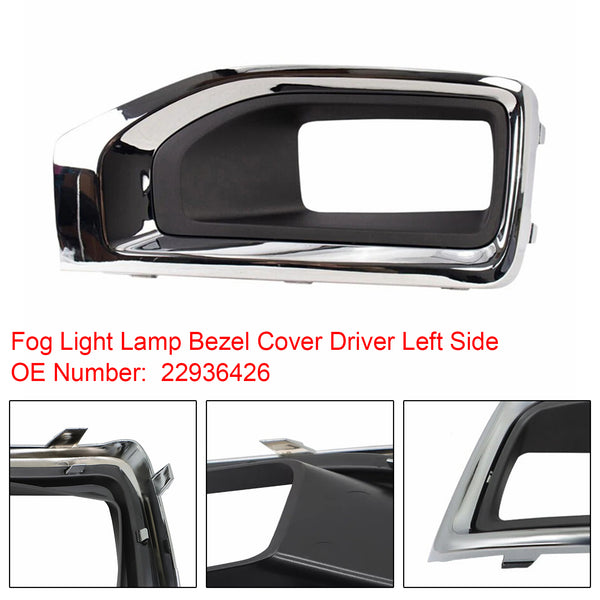 Fog Light Lamp Bezel Cover Driver Left Side 22936426 For GMC Yukon 2015-2020