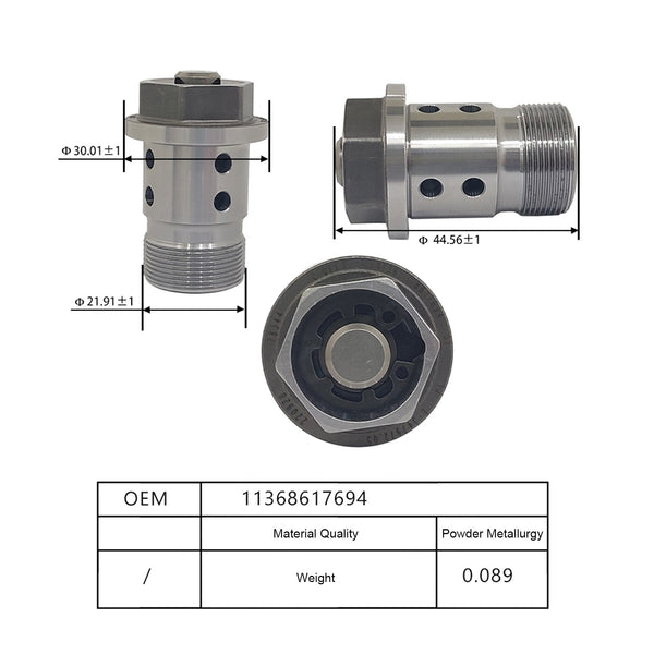 2016-2019 BMW 340I X1 Engine Variable Valve Timing VVT Oil Control Valve 11368617694 11367620689 Generic