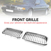 1994-2001 BMW 7 Series E38 2pcs Chrome Front Kidney Grill Grille 51138125811 51138125812 Generic