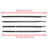 4PCS Door Glass Belt Outer Molding Weatherstrip For Toyota Yaris Hatchback