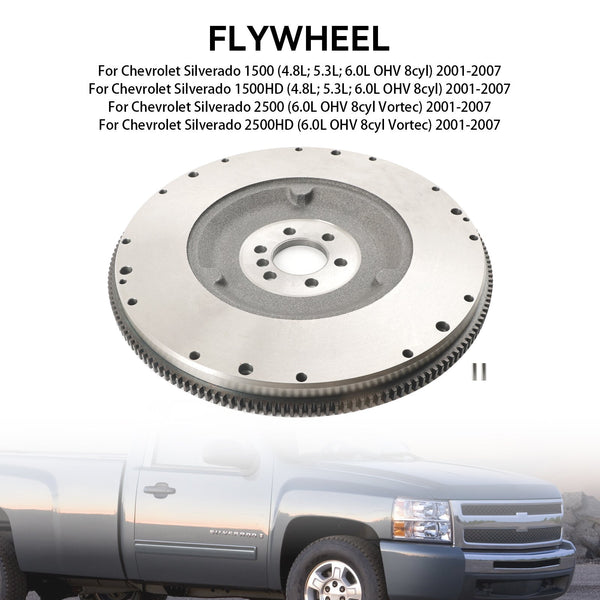 2001-2007 GMC Yukon (4.8L; 5.3L; 6.0L OHV 8cyl) Small Block 168-Tooth Flywheel 12561680 03991408 Generic
