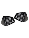 Audi A3 S-line 2021-2023 Black Front Honeycomb Fog Light Grill Cover