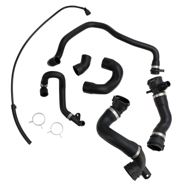 2013 328i xDrive Coupe Radiator Coolant Water Hose Pipe Kit (7 Hoses) Generic