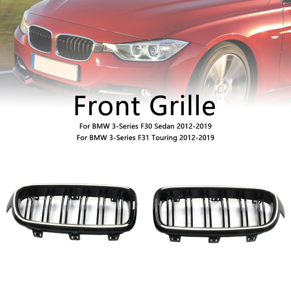 2012-2019 BMW 3 Series F30 F31 F35 Double Slat Front Kidney Grille Grill 51137263481 Generic