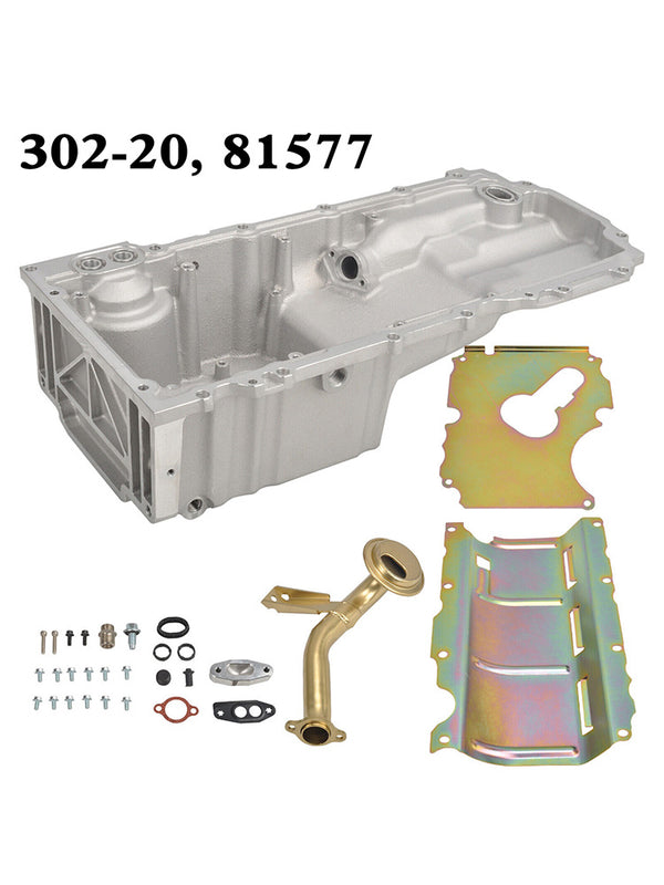 Rear Sump Retrofit Oil Pan Kit 302-20 81577 For Chevy Gen V LT Engine LT1 LT4 L83 L86 5.3 6.2 Generic