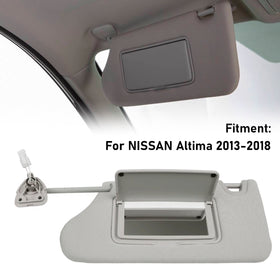 Gray Left Side Sun Visor 964013TA2A For Nissan Altima 2013-2018