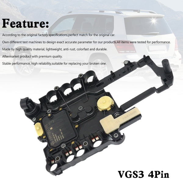 2008- MERCEDES CLC 7 SP RWD V6 2.5L 3.5L Pre-Programmed Conductor Plate VGS3 A0034460310 Generic