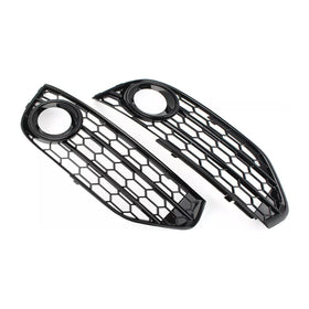 2010-2015 Audi A4 Allroad B8 Front Bumper Honeycomb Fog Light Grille 8K0807681H 8K0807682H Generic