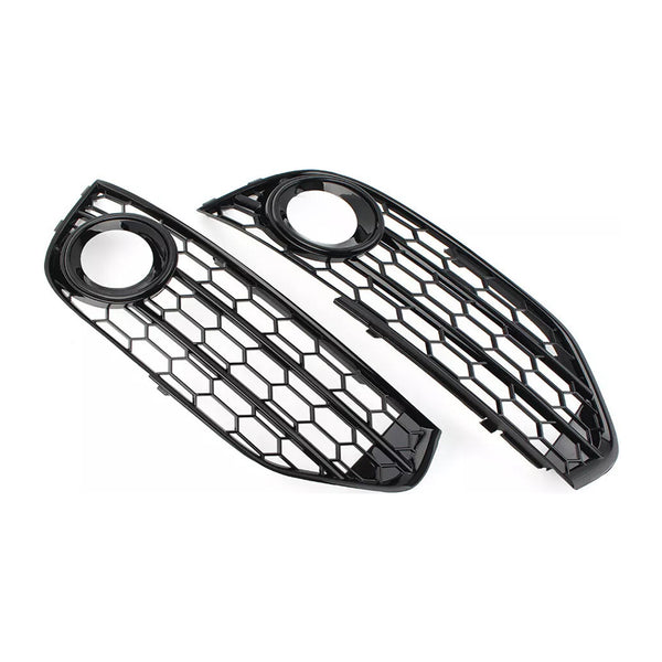 2010-2015 Audi A4 Allroad B8 Front Bumper Honeycomb Fog Light Grille 8K0807681H 8K0807682H Generic