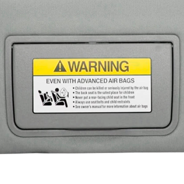 Gray Left Driver Side Sun Visor 83280TA5A51ZA For Honda Accord 2008-2017