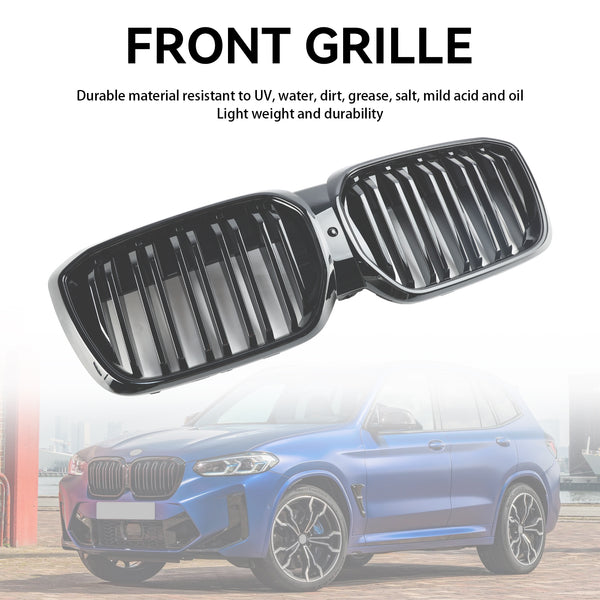 2021.9-2024 BMW IX3 G08 LCI Gloss Black Front Kidney Grill Grille Generic