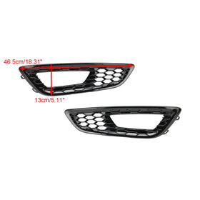 2015-2018 Ford Focus 2PCS Front Bumper Fog Light Lamp Cover Bezel Grille F1EZ15266D F1EZ15266G Generic