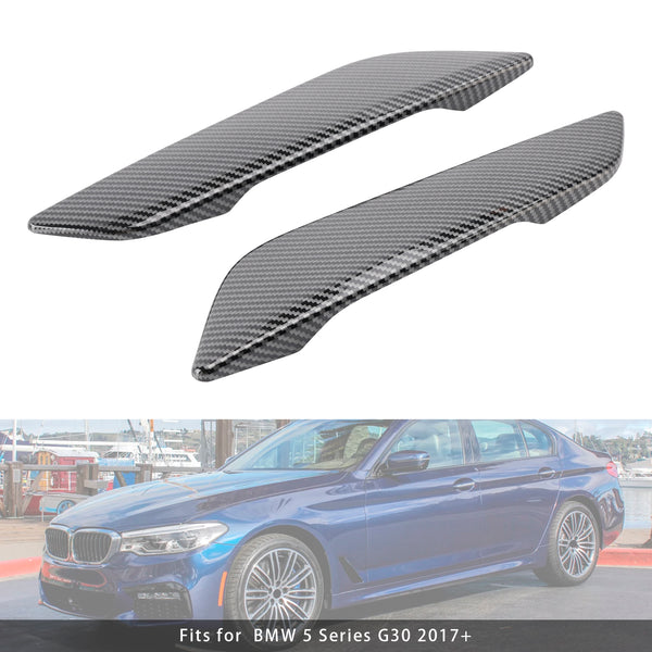 2017+ BMW Carbon Fiber Style Fender Side Air Vent Trims Generic