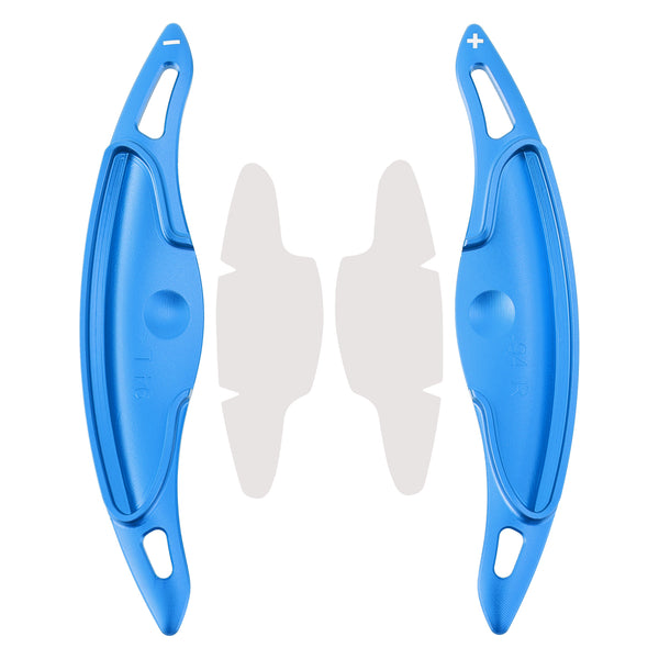 Steering Wheel Paddle Shifter Extension For Hyundai Elantra i30 Aluminium Blue