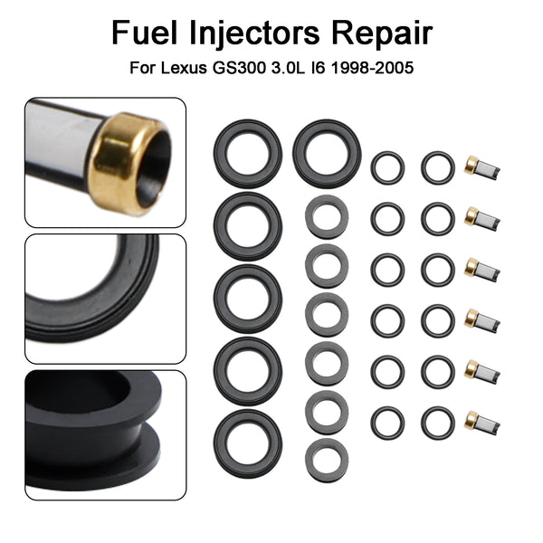 1998 Toyota Supra 3.0L I6 Fuel Injector Repair Kit 23250-46090 842-12268 Generic