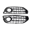 2010-2015 Audi A4 Allroad B8 Front Bumper Honeycomb Fog Light Grille Chrome Trim 8K0807681H 8K0807682H Generic