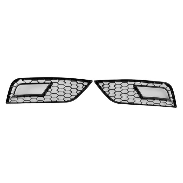 2013-2015 Audi A4 B8.5 Black Honeycomb Fog Light Cover 8K0807681K 8K0807682K Generic