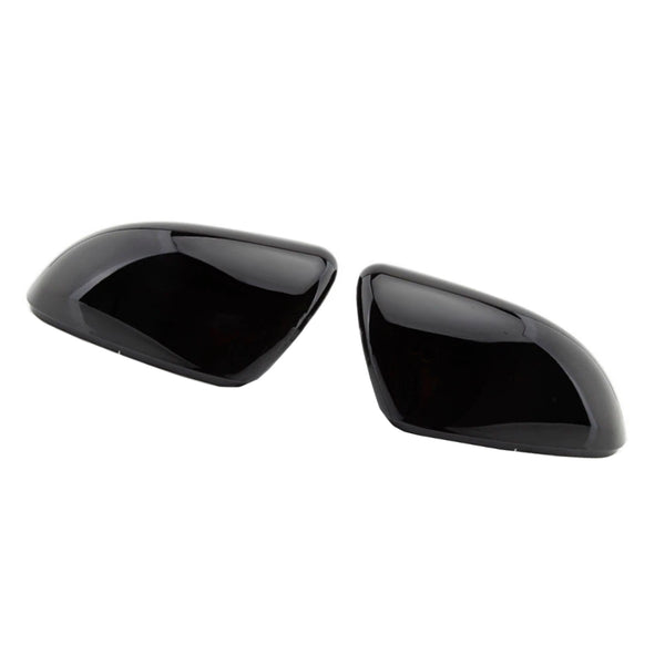 2pcs Gloss Black Door Wing Mirror Cover Caps Casing For VW Golf MK6 2009-2013