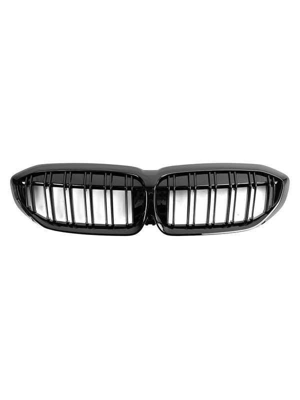 2019-2022 BMW 3 Series G20 G28 Black Dual Slat Kidney Grille Grill 51138072085 Generic