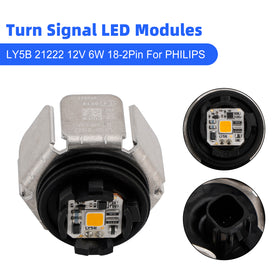 PHILIPS Turn Signal LED Modules 12V 6W 18-2Pin LY5B 21222 Generic