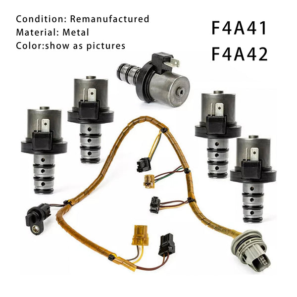 2000-2010 Mitsubishi Eclipse 2.4L Transmission Shift Solenoid Kit with Harness F4A41 F4A42 Generic