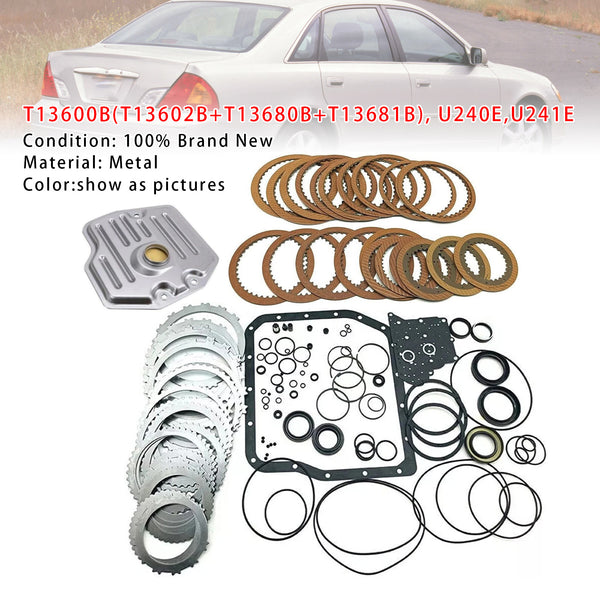 U240E U241E Auto Transmission Master Rebuild Kit Clutch Discs Gasket For Toyota