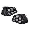 Audi A3 S-line 2021-2023 Black Front Honeycomb Fog Light Grill Cover