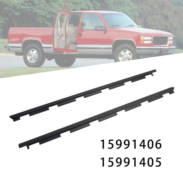 1988-2000 Chevrolet C1500 GMC C2500 Front Left+Right Weatherstrips 15991406 15991405 Generic