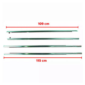 4PCS Door Window Belt Trim Molding For Honda Accord CM5 4D Sedan 2003-2005