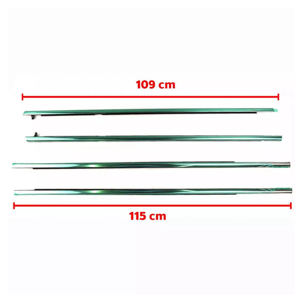 4PCS Door Window Belt Trim Molding For Honda Accord CM5 4D Sedan 2003-2005