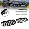 2007-2013 BMW X5 E70 Front Bumper Kidney Grille Grill Gloss Black 51137157687 51137305589 Generic