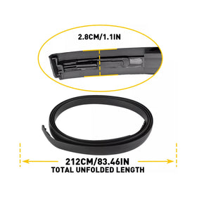 2008-2015 Scion xB 2PCS Roof Drip Molding Trim Center Left & Right Side Rubber  7555612171 7555512161 Generic