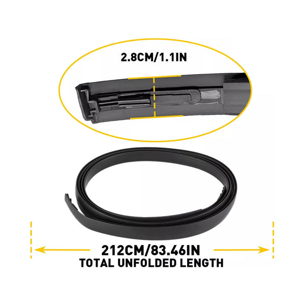 2008-2015 Scion xB 2PCS Roof Drip Molding Trim Center Left & Right Side Rubber  7555612171 7555512161 Generic