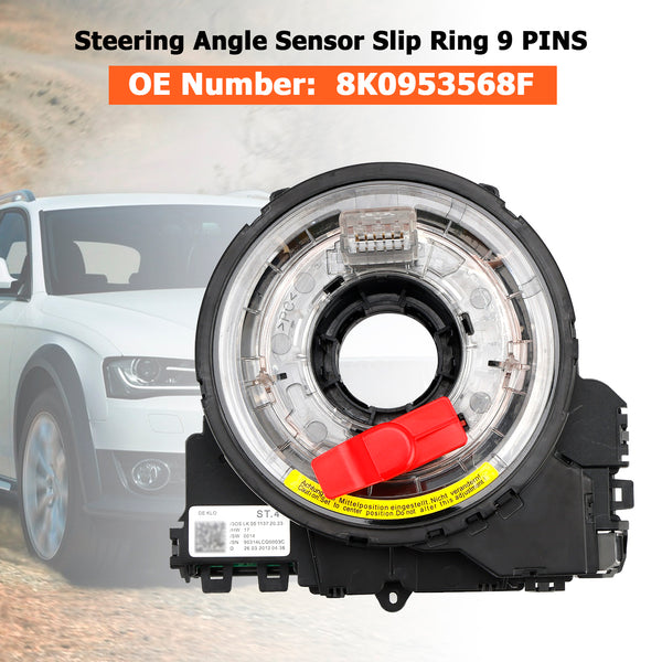 8K0953568F Spiral Cable Angle Sensor Assembly 9 PINS For Audi A4 A5 Q5 S4 S5 Q5