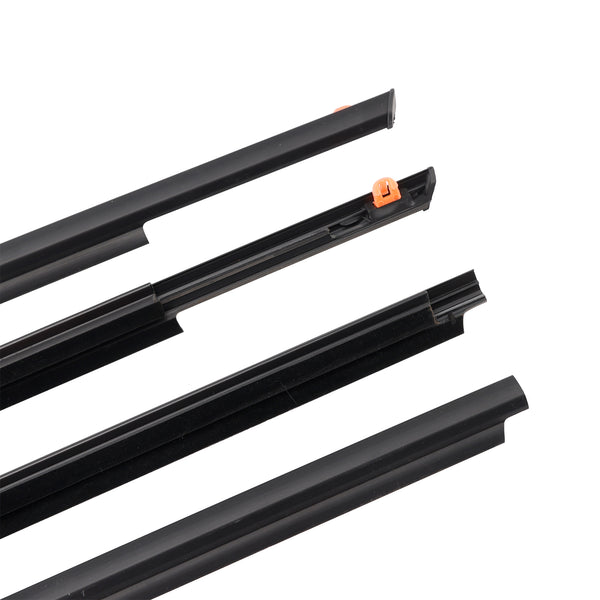 4PCS Door Glass Belt Outer Molding Weatherstrip For Toyota Prius 2004-2009