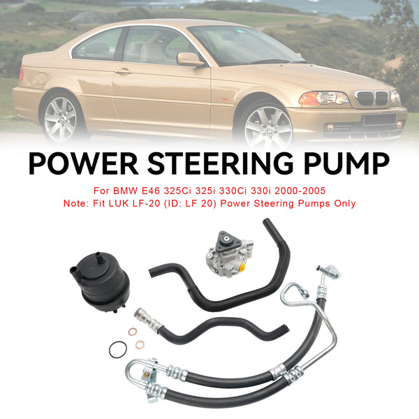 2000-2005 BMW E46 325Ci 325i 330Ci 330i Power Steering Pump Kit 553-58945 32416760036 32416750423 Generic