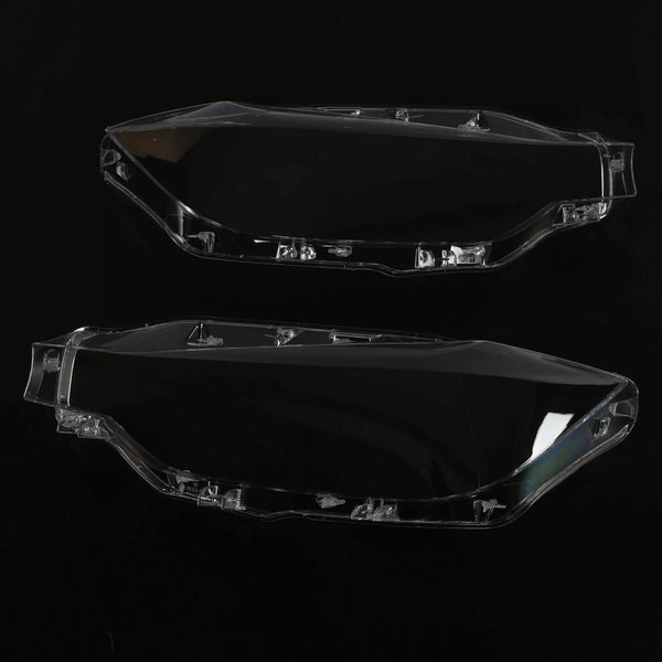 2016-2018 BMW F30 3 Series 2PCS Xenon Headlight Headlamp Clear Lens Cover 63117419630 63117419622 Generic