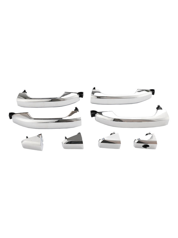 2015-2018 Chevrolet Tahoe (submodel: LS, LT, PPV, SSV) 4pcs Exterior Door Handle Chrome 14575050 Generic