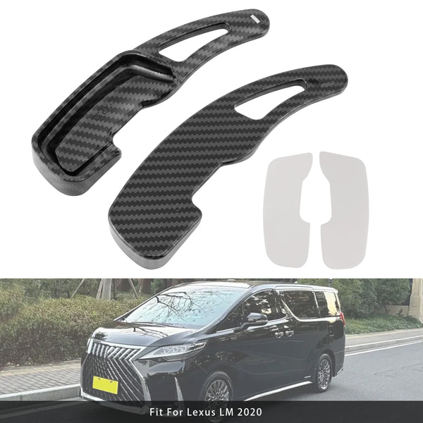 Carbon Look Steering Wheel Paddle Shifter Extension For Lexus RX GX