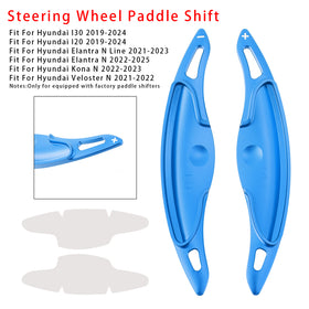 Steering Wheel Paddle Shifter Extension For Hyundai Elantra i30 Aluminium Blue