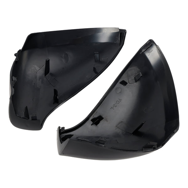 Side Mirror Covers Rearview Housing Matte Black for Peugeot 207 Hatchback