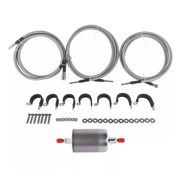 1999-2003 Chevy Silverado 1500 2500 Stainless Steel Braided Fuel Lines Kit 819-840 15043857 Generic